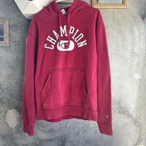 Champion Maroon Hoodie with Logo